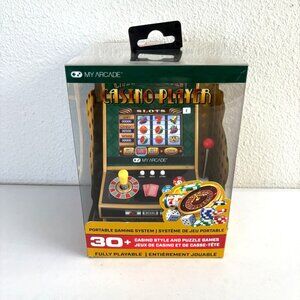 My Arcade Casino Player Portable Gaming Poker Blackjack Roulette 30+ Games New